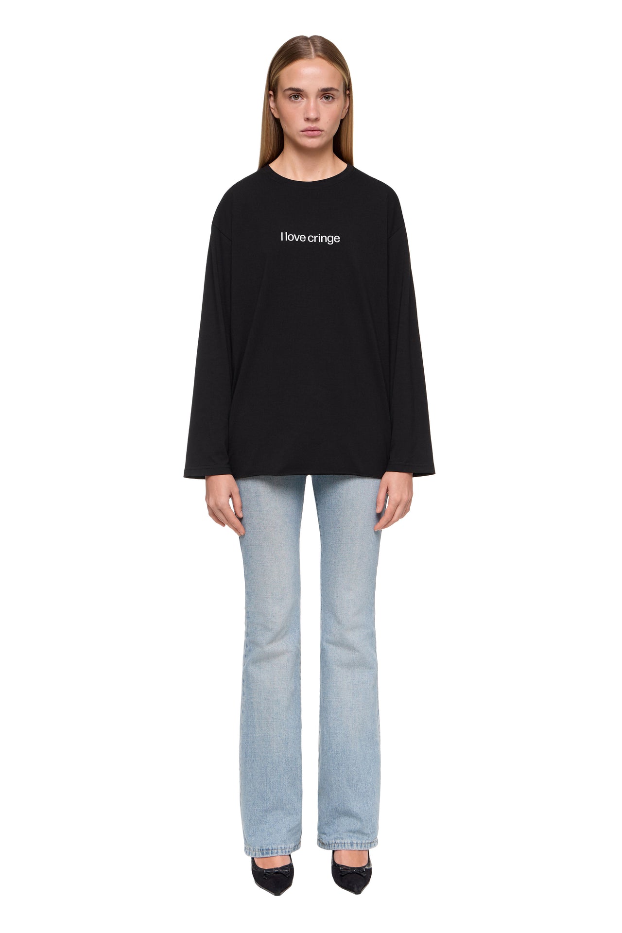 BLACK LONG-SLEEVE TEE