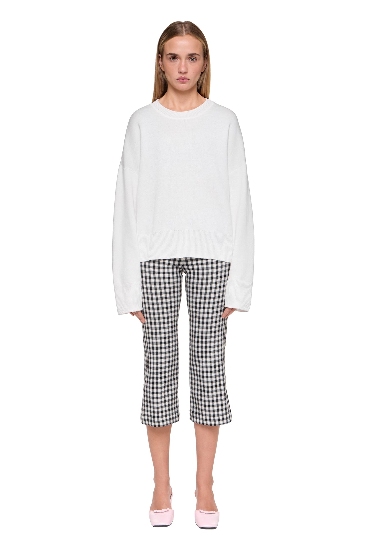 MILKY WHITE COTTON SWEATER